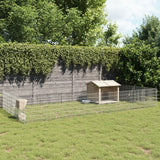 Vidaxl Animal Encosuation 24 Panels 54x60 cm galvanisert jern