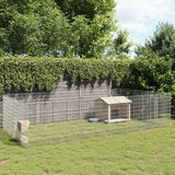 VidaXL Animal Storage 24 Panels 54x100 cm Galvanized iron