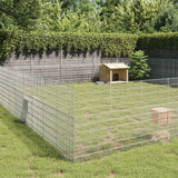 VidaXL Animal Storage 48 Panels 54x100 cm Galvanized iron