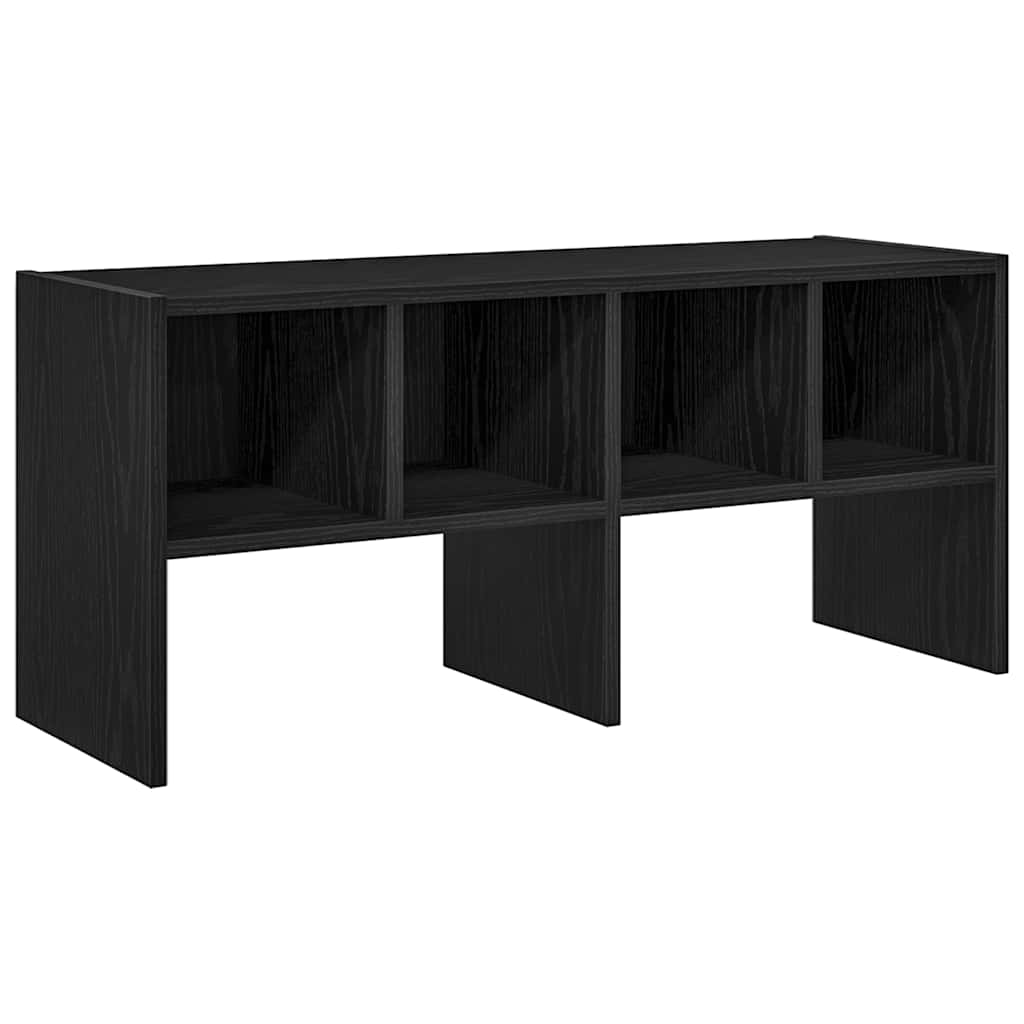 Bidaxl sko rack stapelbar 89.5x30x40 cm svart ek färgad