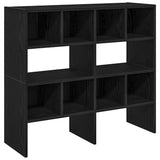 Vidaxl shoe racks 2 st stackable 89.5x30x40 cm black oak colored