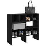 Vidaxl shoe racks 2 st stackable 89.5x30x40 cm black oak colored