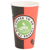 Vidaxl papirnate kavne skodelice 1000 st 16oz 400 ml rdeče in črno