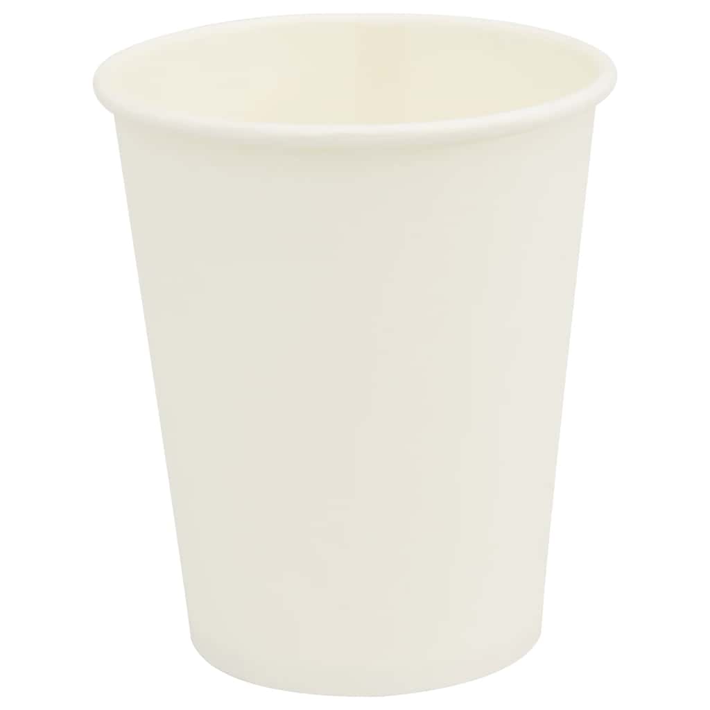 Vidaxl papirnate kavne skodelice 1000 pcs 8oz 200 ml bele