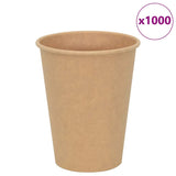 Vidaxl paper coffee cups 1000 pcs 12oz 300 ml brown
