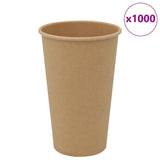 Vidaxl paper coffee cups 1000 st 16OZ 400 ml brown