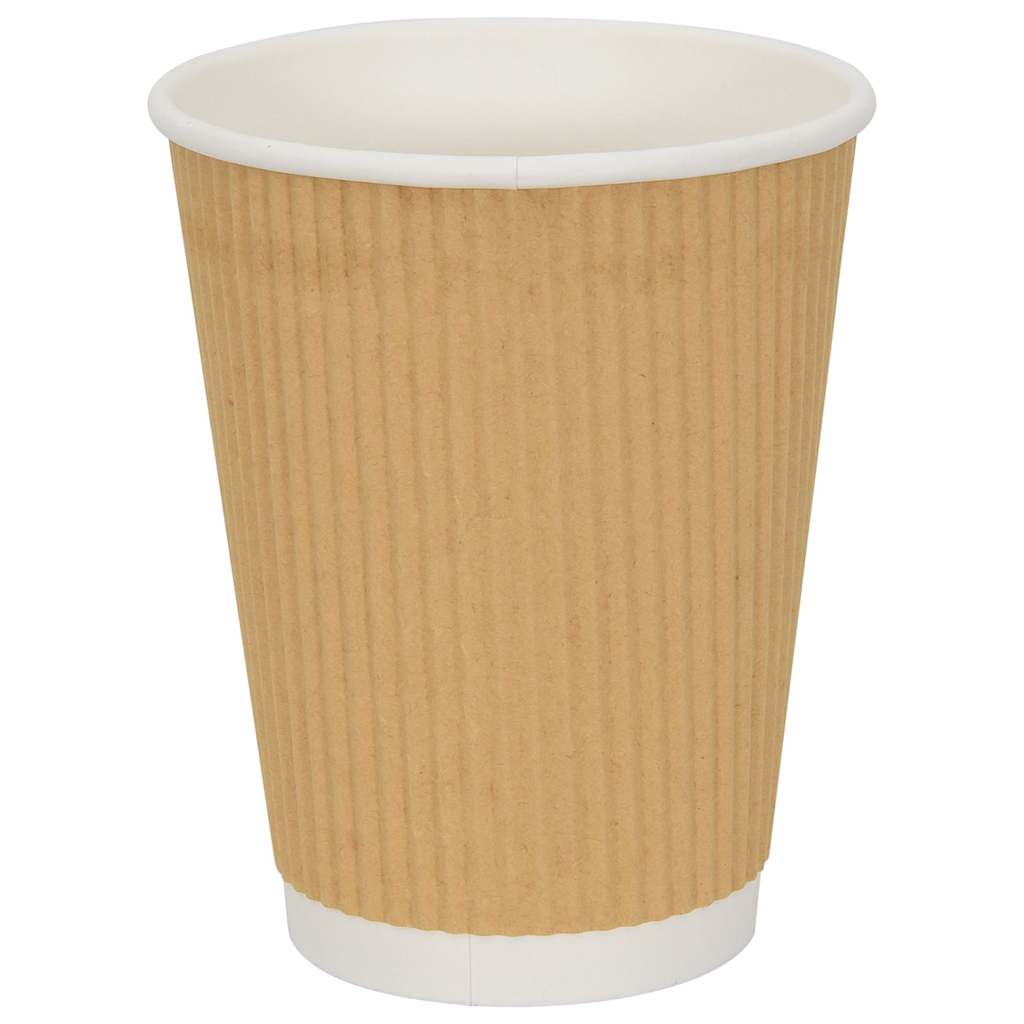 Vidaxl papírové šálky kávy 500 ks 12oz 300 ml hnědé