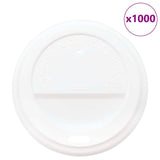 Vidaxl papierowy kawa kubek lods Ø80 mm 8 uncji 1000 st tworzyw sztucznych biały