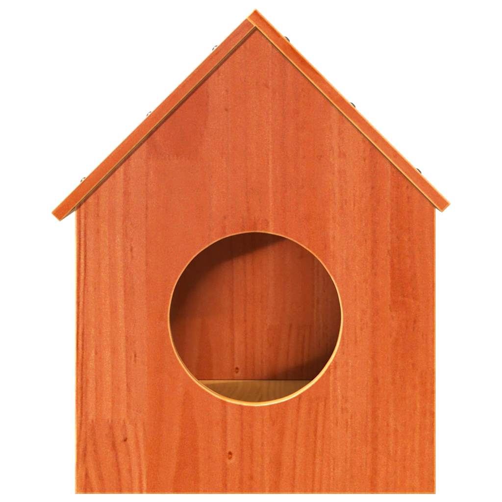 Vidaxl Kattenhuis 41x50x50 cm pevná borovice hnědá