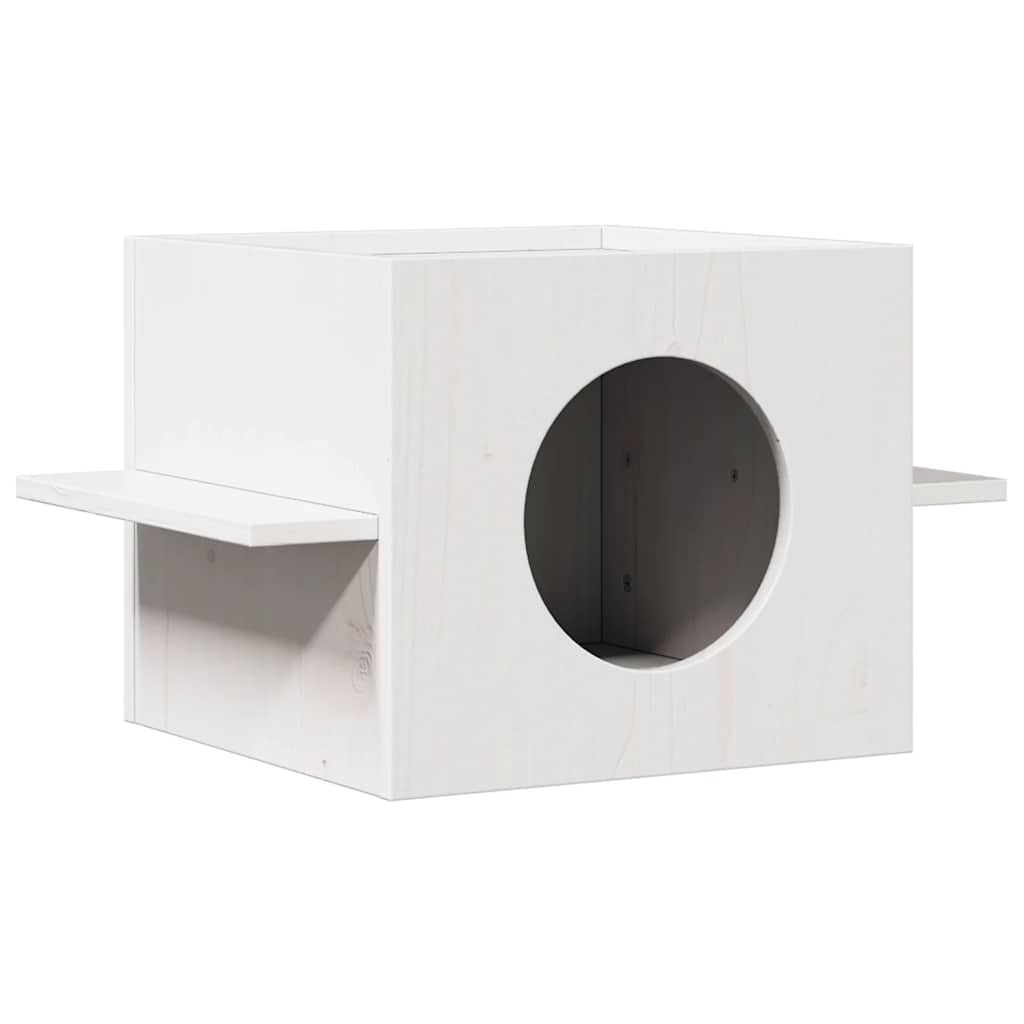 Vidaxl Kattenhuis 51x35x30 cm Solid pine white