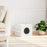 Vidaxl Kattenhuis 51x35x30 cm Solid pine white