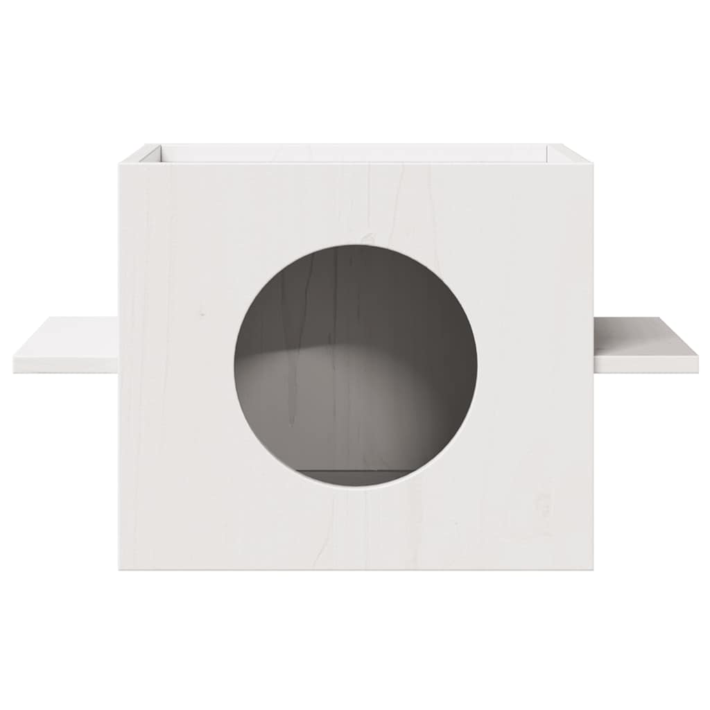 Vidaxl Kattenhuis 51x35x30 cm Solid pine white