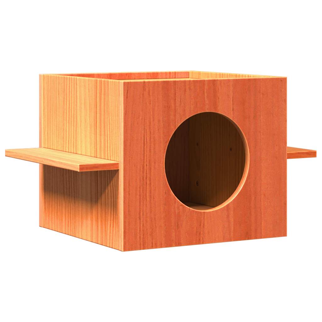Vidaxl Kattenhuis 51x35x30 cm pevná borovice
