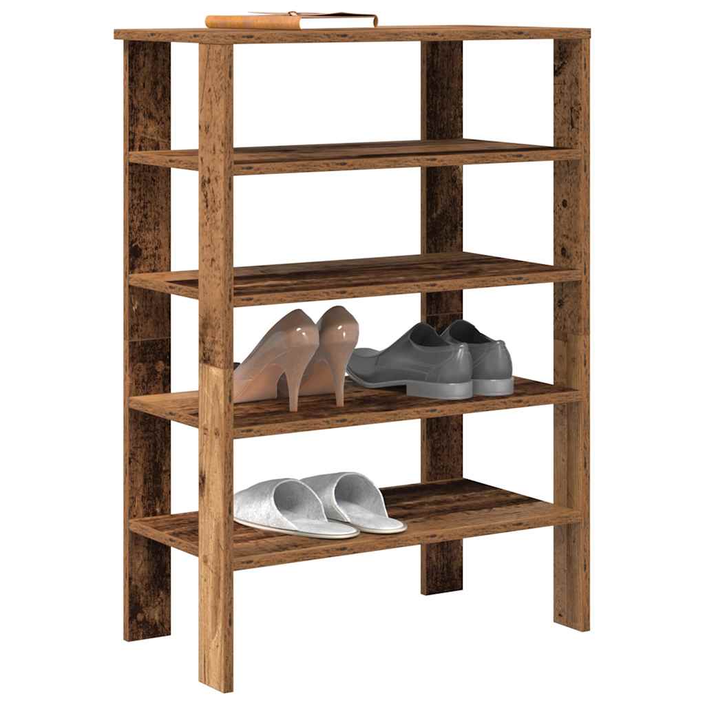 VidaXL shoe rack 61x32x87.5 cm processed wood old wood colored