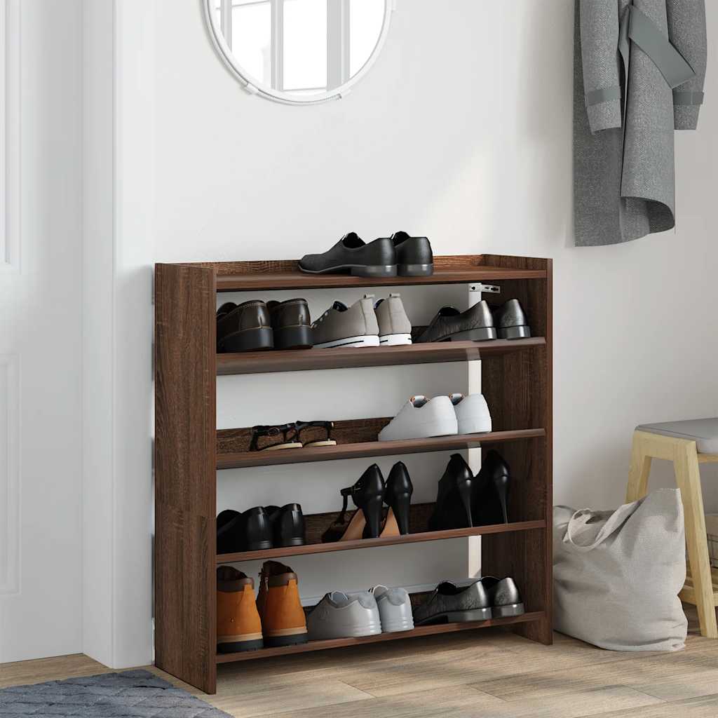 Vidaxx skostativ 80x25x81 cm ferdig trebrun eik farge