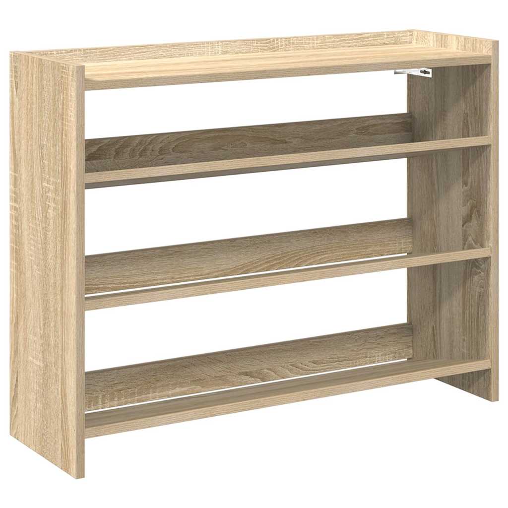 Stojan na boty Vidaxl 80x25x62 cm Zpracované dřevo Sonoma Oak Colored