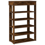 Stojan na boty Vidaxl 60x30x98 cm zpracované dřevo uzené dubové barvy