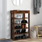 Vidaxx skostativ 60x30x98 cm bearbeidet tre, røkt eik