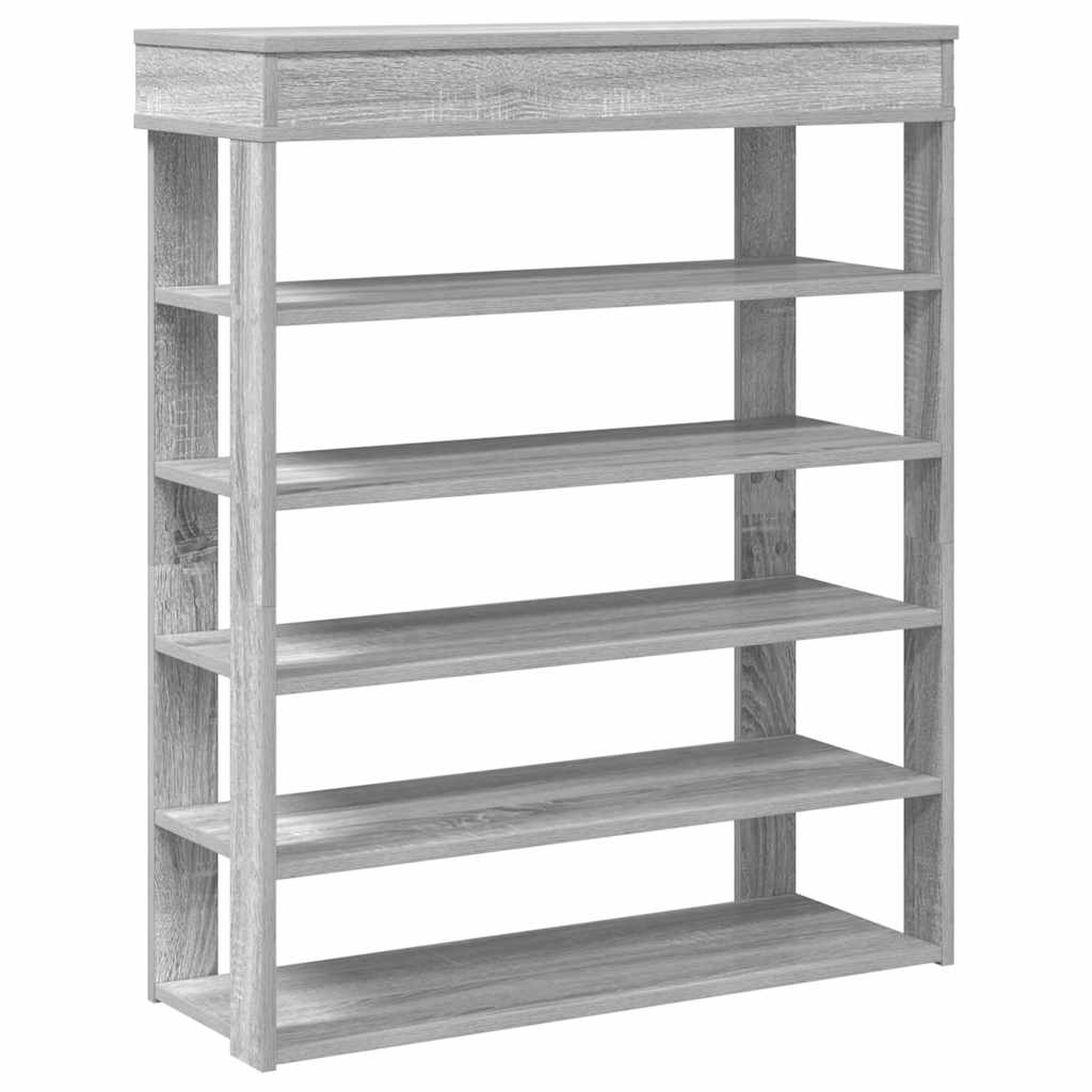 Vidaxx skostativ 80x30x98 cm bearbeidet tre grå sonoma