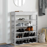Vidaxx skostativ 80x30x98 cm bearbeidet tre grå sonoma