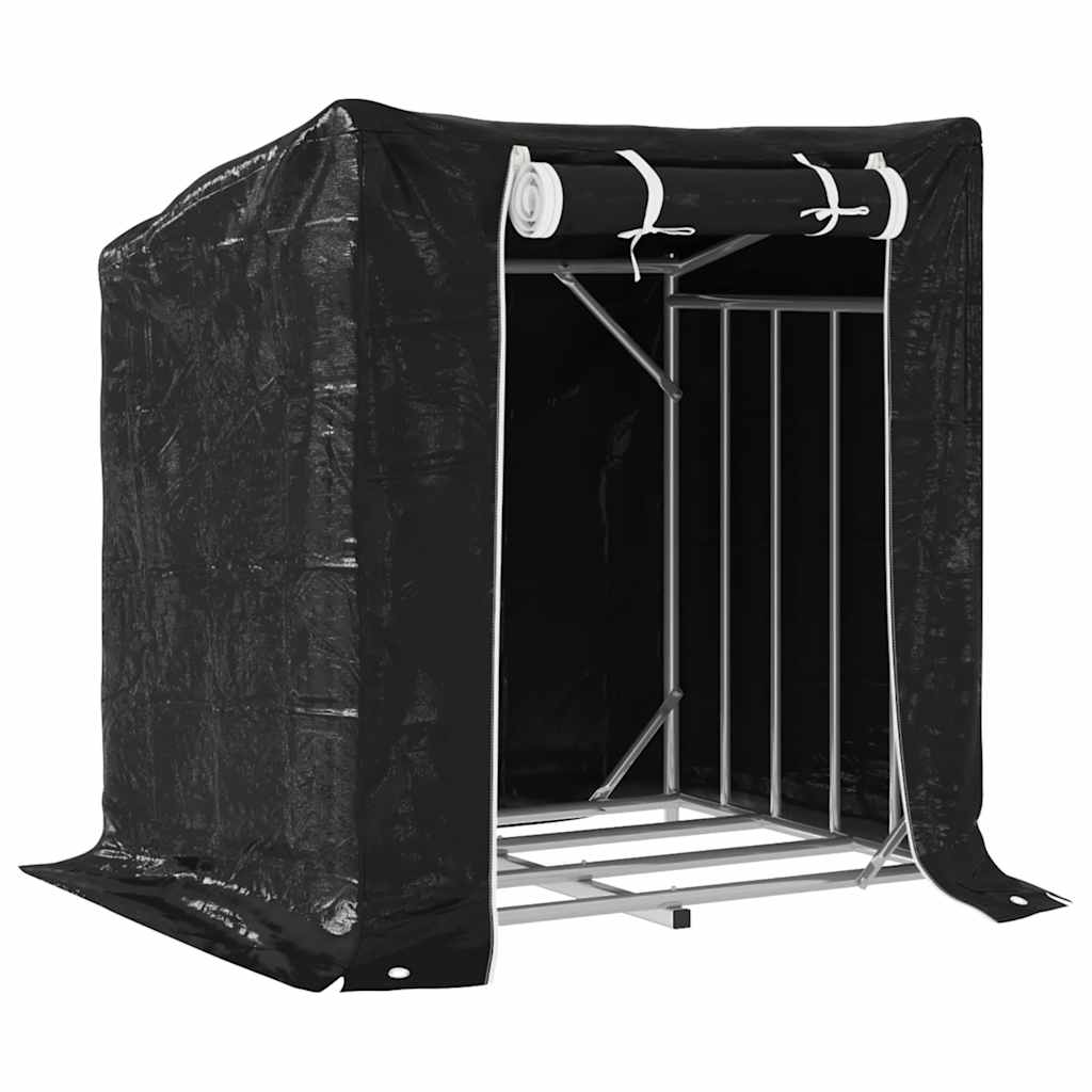 Krb Vidaxl s dešťovým pokrývcem 100,5x80,5x110,5 cm ocel