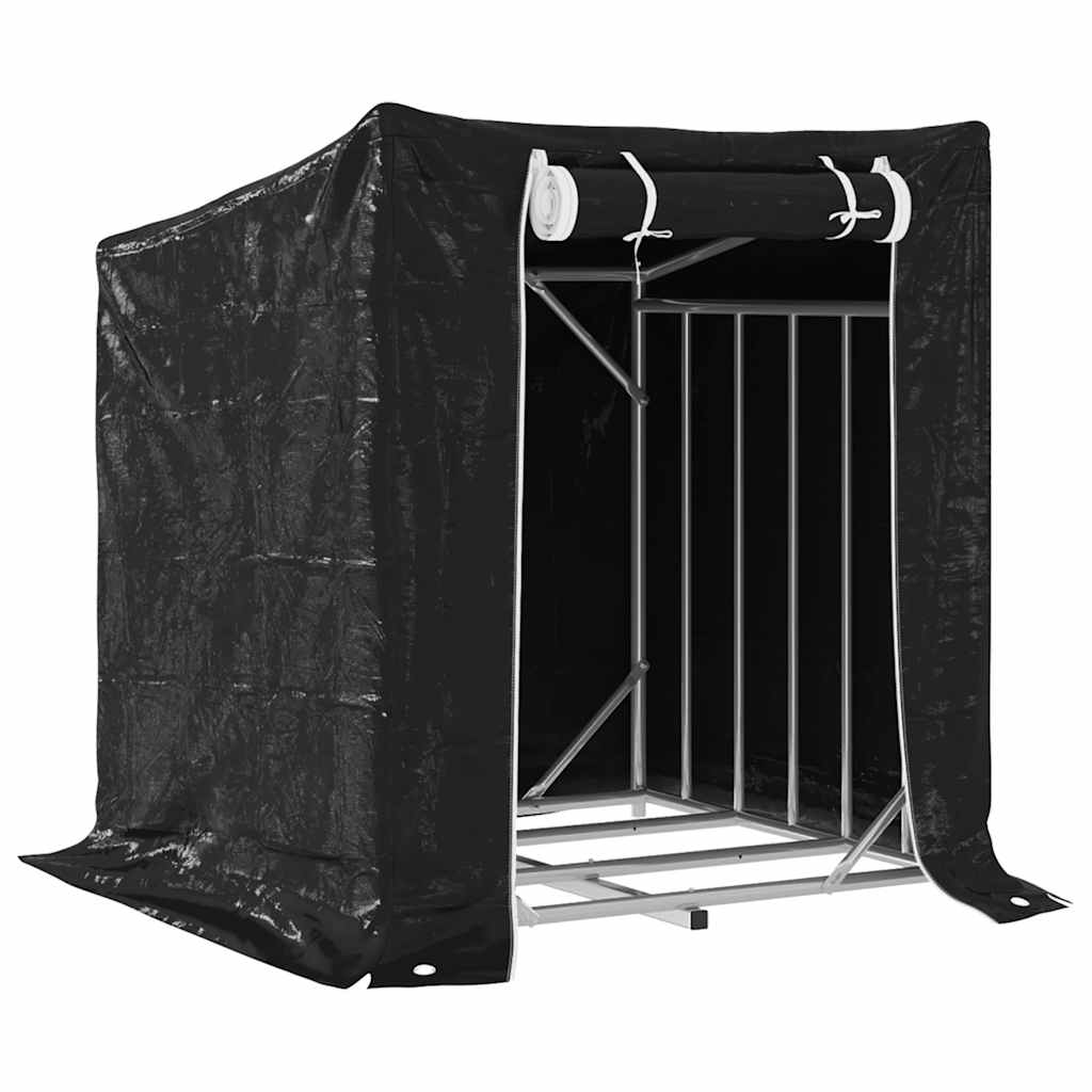 Krb Vidaxl s dešťovým pokrývcem 100,5x100.5x110,5 cm ocel
