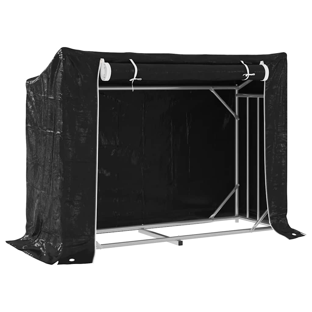 Krb Vidaxl s dešťovým pokrývcem 151x60,5x110,5 cm ocel