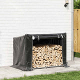 VIDAXL -Kamin mit Regenabdeckung 150,5 x 100,5 x 10,5 cm Stahl