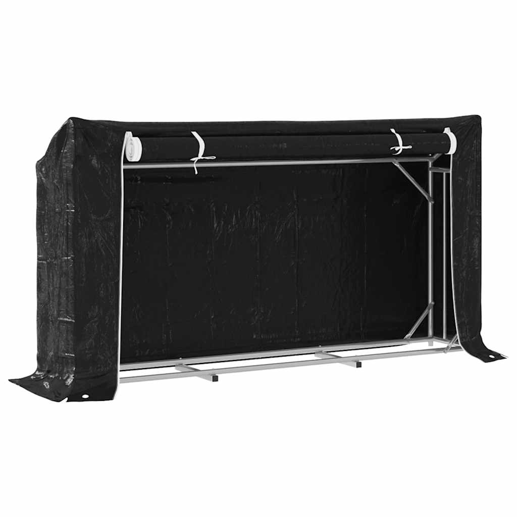 Krb Vidaxl s dešťovým pokrývcem 200,5x41x110,5 cm ocel