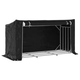 VIDAXL -Kamin mit Regenabdeckung 200,5 x 80,5 x 10,5 cm Stahl