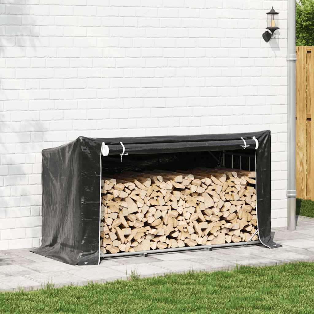 VIDAXL -Kamin mit Regenabdeckung 200,5 x 80,5 x 10,5 cm Stahl