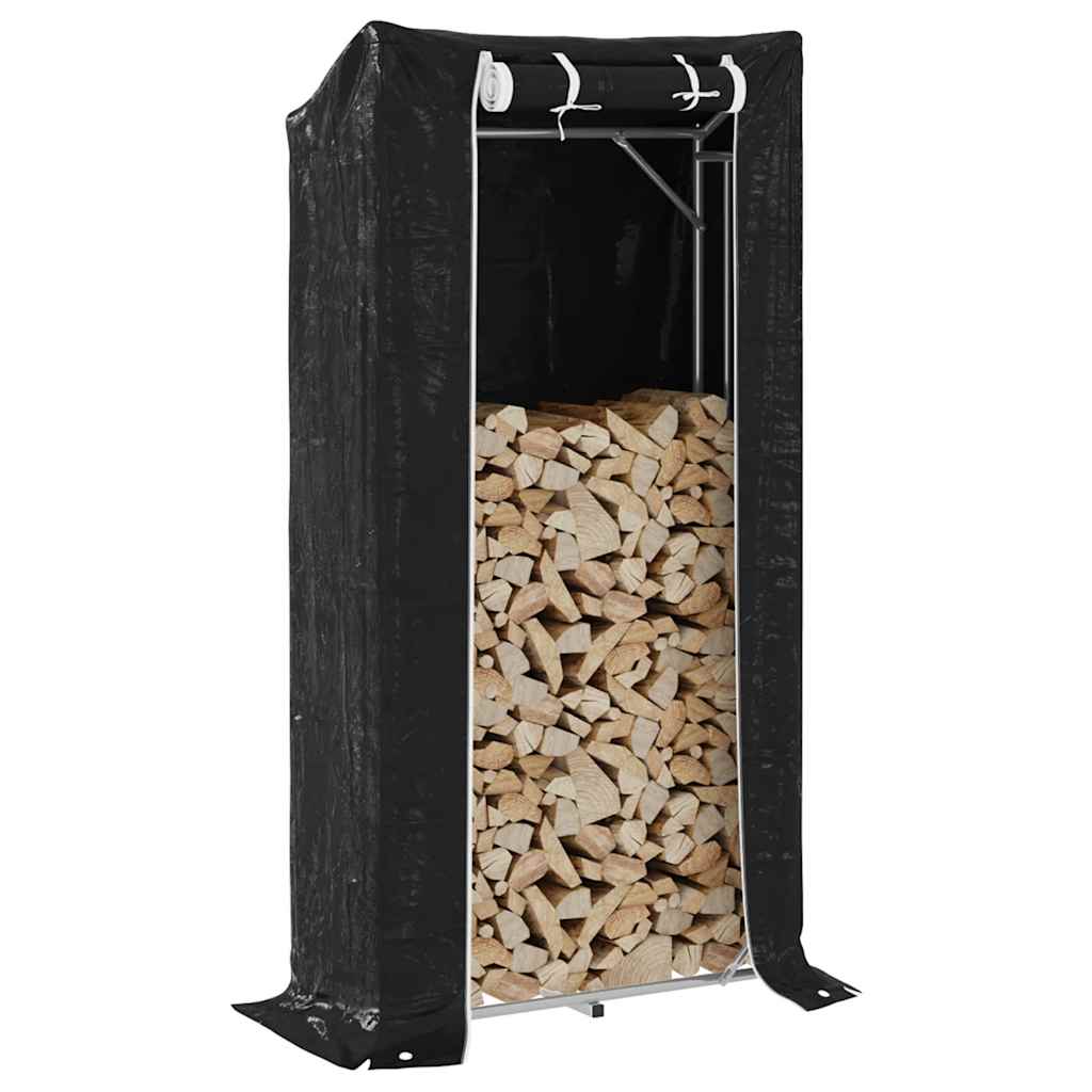 Kamin vidaxl z dežnim pokrovom 100x40x200 cm pocinkano jeklo