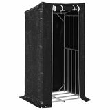 Kamin vidaxl z dežnim pokrovom 100x80x200 cm pocinkano jeklo