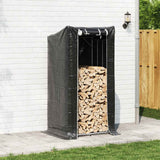 Kamin vidaxl z dežnim pokrovom 100x80x200 cm pocinkano jeklo