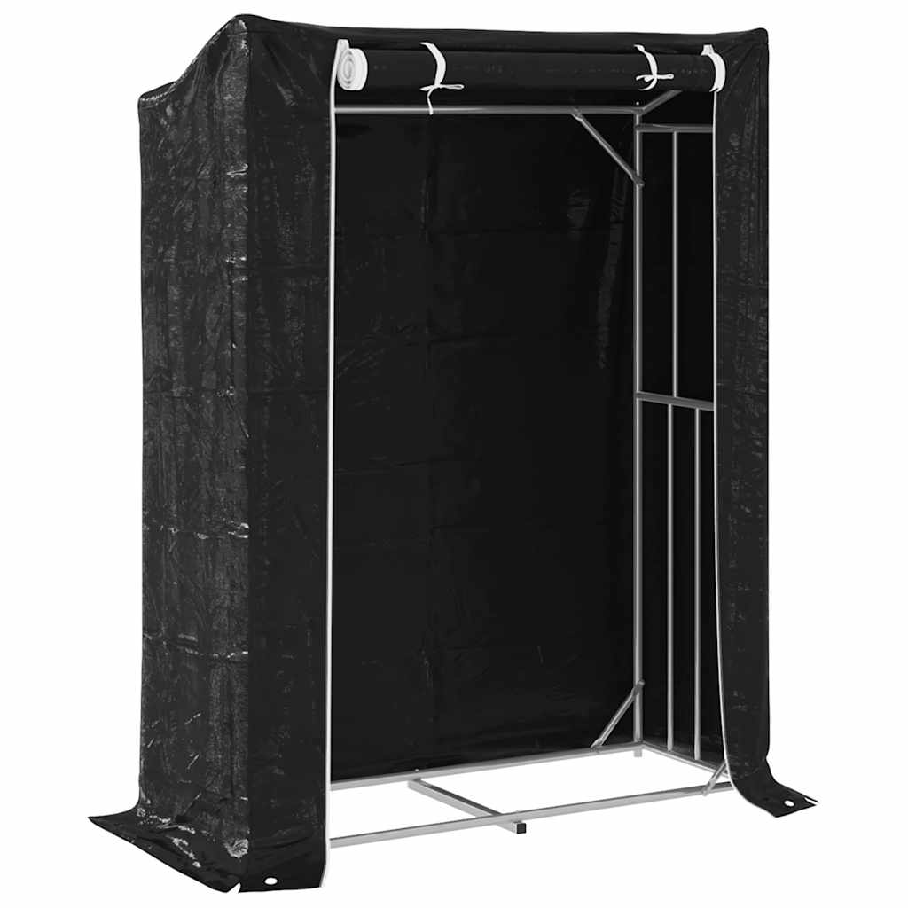 Krb vidaxl s dešťovým pokrývkem 150x60x200 cm Galvanizovaná ocel