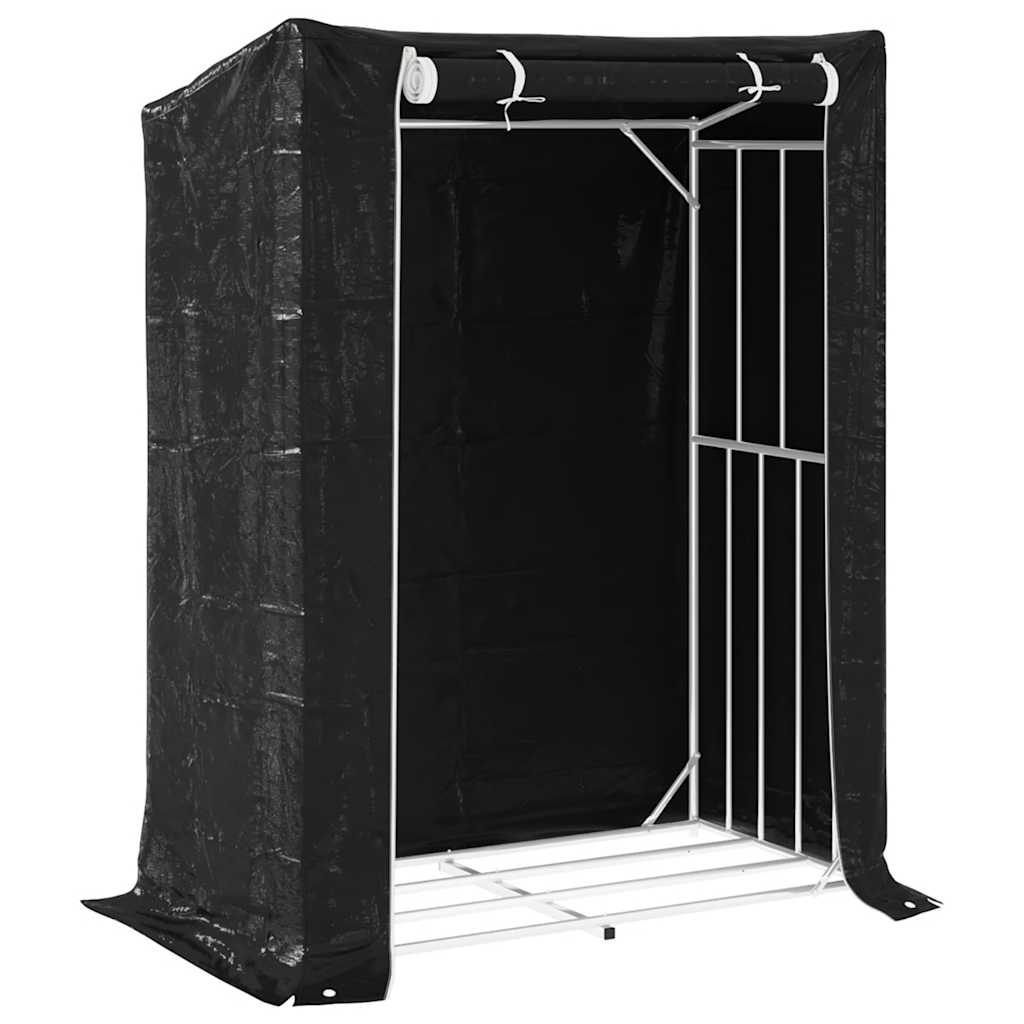 Krb vidaxl s dešťovým pokrývkem 150x80x200 cm Galvanizovaná ocel