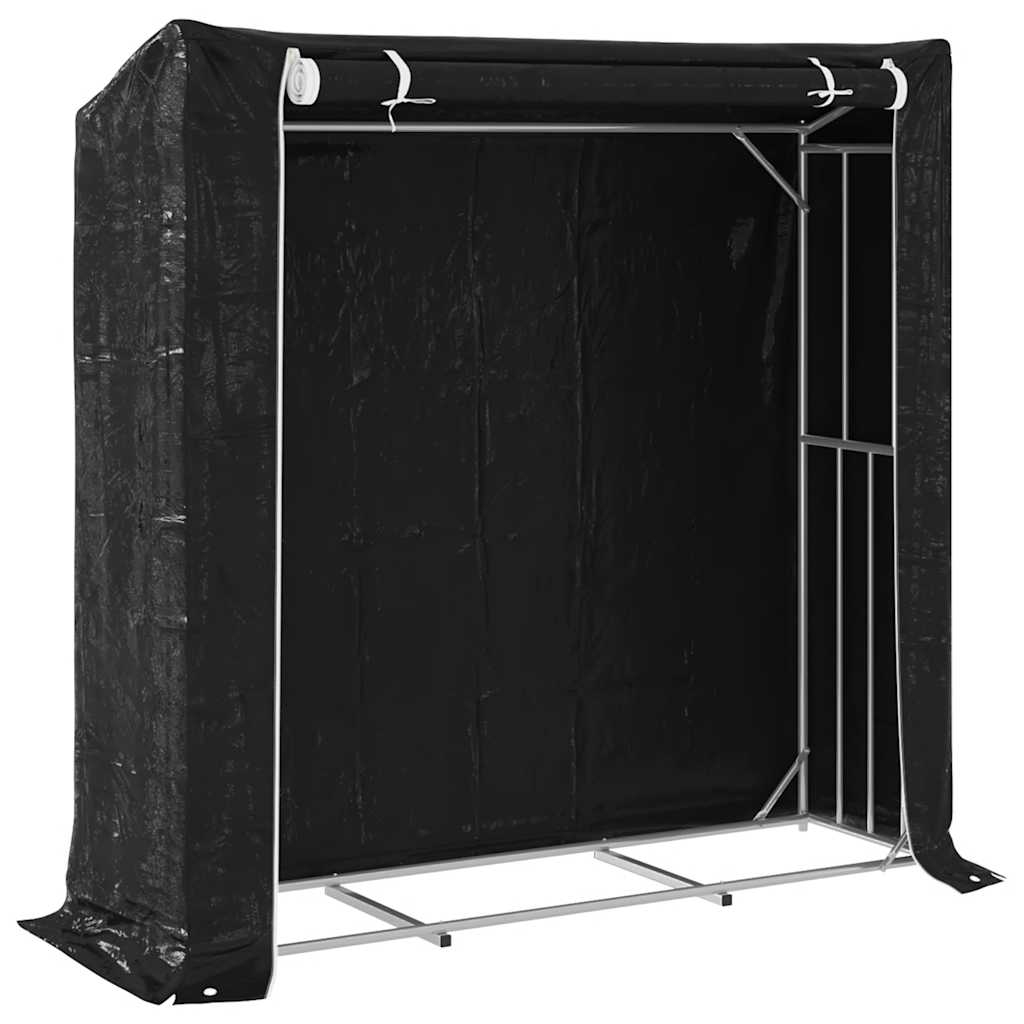 Krb vidaxl s dešťovým pokrývkem 200x60x200 cm Galvanizovaná ocel
