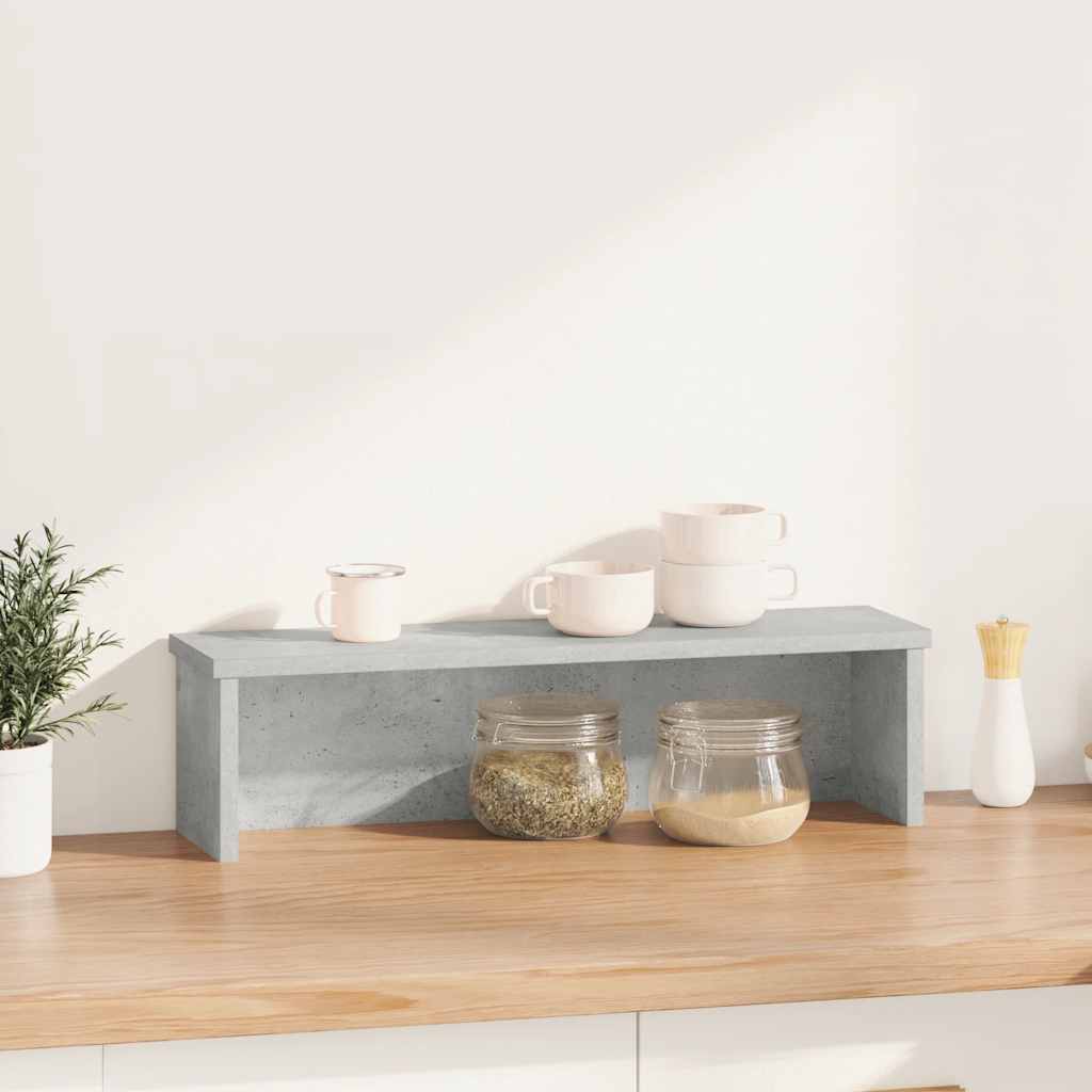 Vidaxl kitchen rack stackable 50x15x16 cm processed wood concrete price