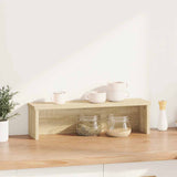 Vidaxl kitchen rack stackable 60x15x16 cm processed wood sonoma oak color