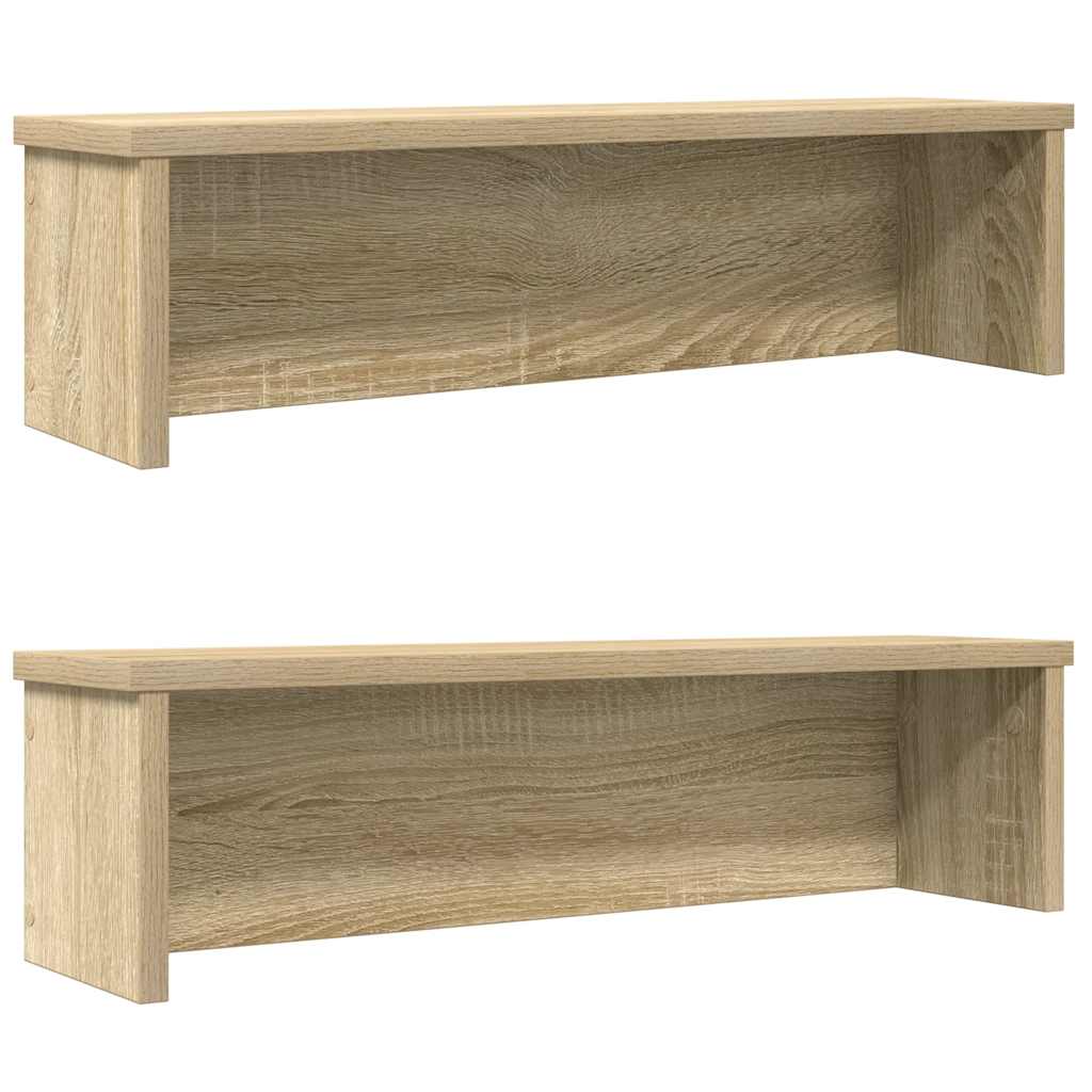Vidaxl kitchen racks stackable 2 pcs 60x15x16 cm Sonoma oak colored