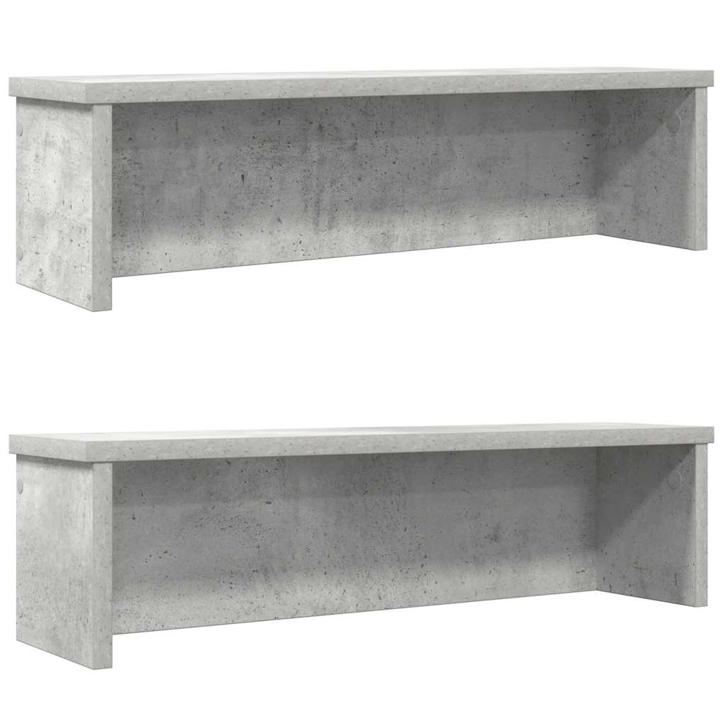 Vidaxl kitchen racks stackable 2 pcs 60x15x16 cm concrete price