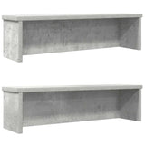 Vidaxl kitchen racks stackable 2 pcs 60x15x16 cm concrete price