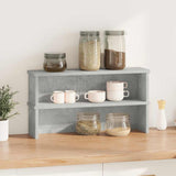 Vidaxl kitchen racks stackable 2 pcs 60x15x16 cm concrete price