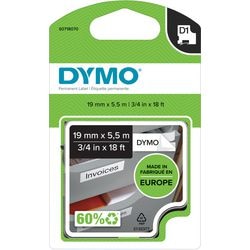 Dymo tapes rhino 19x5.5mm white permanent