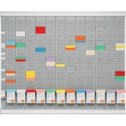 Nobo year planner 80x60x1.5cm grey year-month planning
