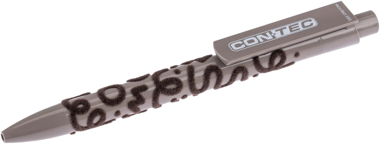 Caneta esferográfica Contec rabisco.suporte caneta ct scribbl e.suporte cinza