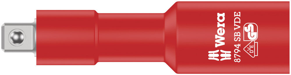 Wera 8794 SB VDE Zyklop Extension, Insulated, Short, 3 8 Inch, 91.0 mm - 1 piece(s) - 05004964001