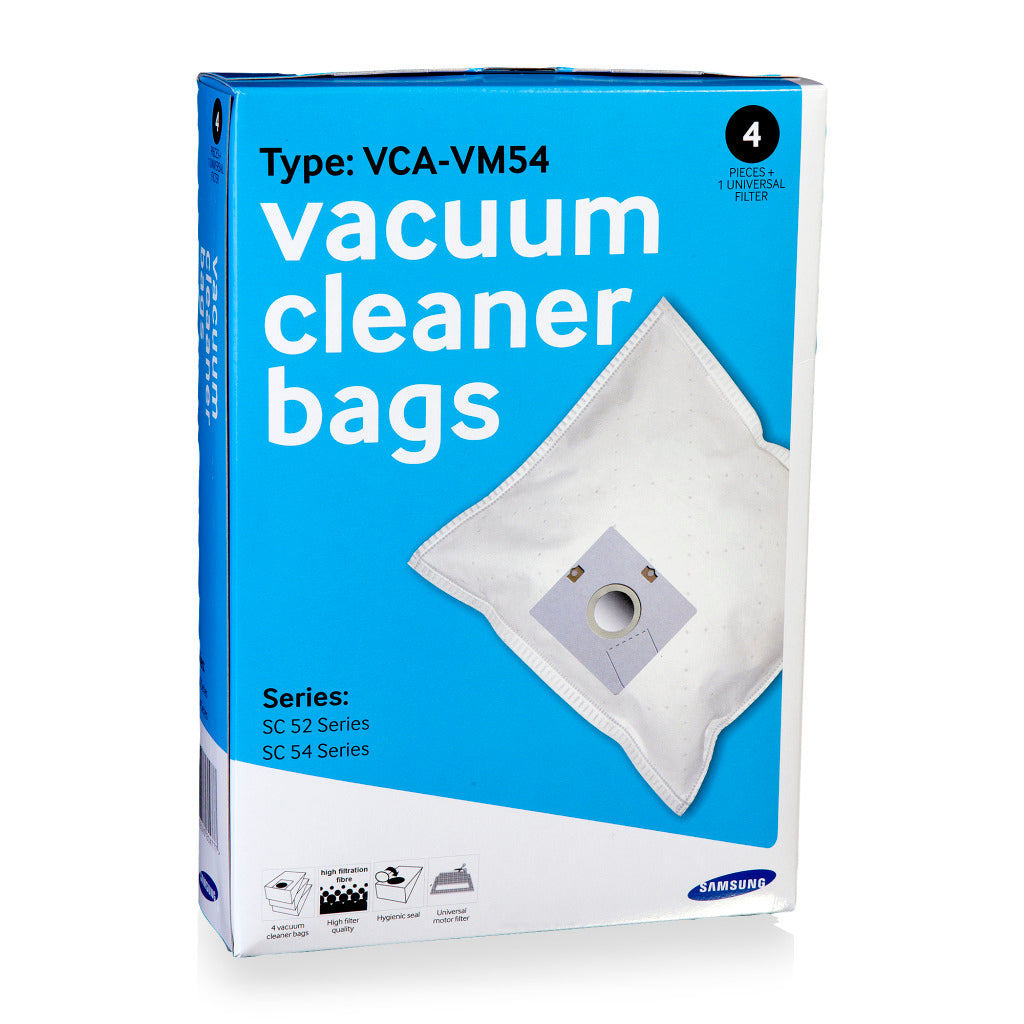 Samsung vca-vp54 dust bags 4 pieces for vcc54, vcc5480, sc5480, sc5450