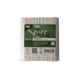 Papstar 100 roerstaafjes papier pure 11cm wit