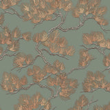 Papin de papier mural néerlandais Green Pine Tree